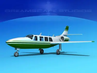 Piper Aerostar FJ-100 Fanjet V05 3D model