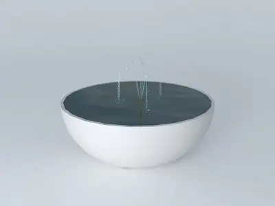 Basin with fountain Free 3D model