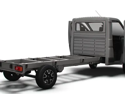 Opel Movano Chassis Truck SCab 4300WB HQInterior 2023 3D model