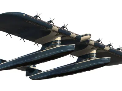 Transatlantic Flying Boat 3D model