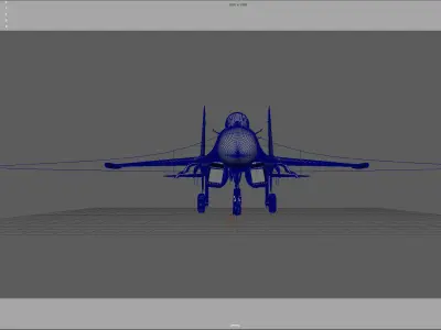 J11 Fighter Plane 3D model