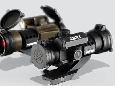 Vortex StrikeFire2 Red Dot Sight Low-poly 3D model