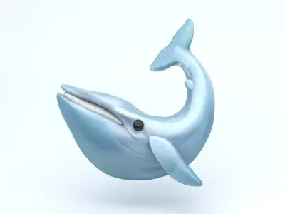 WHALE Low-poly 3D model