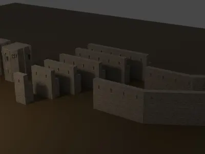 Gaziantep Castle 3D Model 3D model