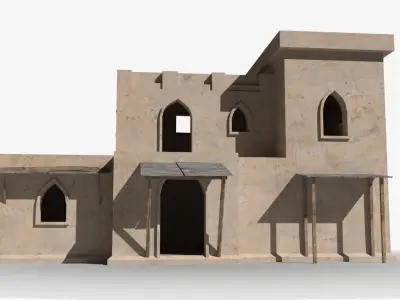 Arab x36 Low-poly 3D model