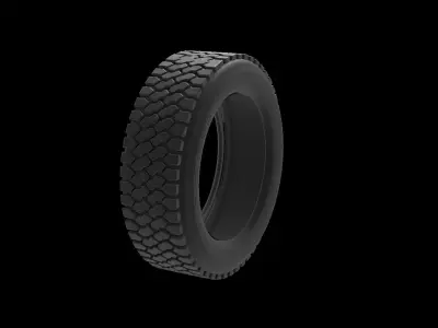 Low poly Lorry Tire Low-poly 3D model