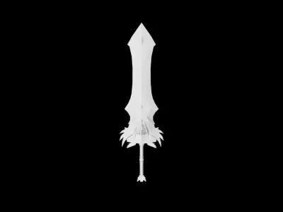 King Greatsword Low-poly 3D model