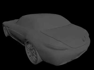 3d modelling of car sls Free 3D model