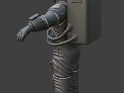 Realistic Astronaut Space Suit 3D model get