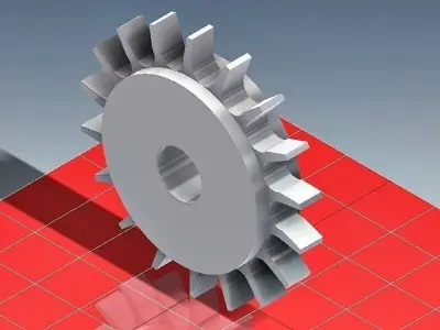sprocket gear wheel Free 3D model