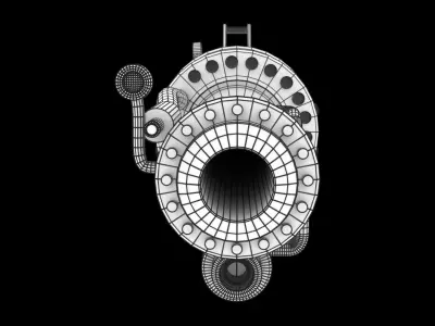 Alien Pulse Rifle Free low-poly 3D model