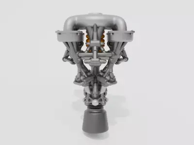 Scifi Electron Propulsion Engine Concept 3D model