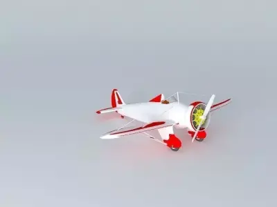 BOEING P26A PEASHOOTER Free 3D model