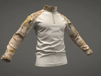 Crye Precision G3 Combat Shirt - Marvelous Designer 3D model