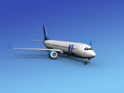 Boeing 737-900ER XL 3D model