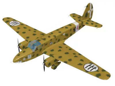 Caproni Ca309 Ghibli 3D model