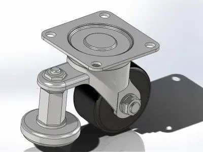 Casters wheel CGAN75-M Free 3D model
