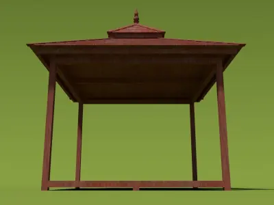 Hip Roof Pavilion Free 3D model