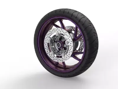Motorcycle Wheels 3D model