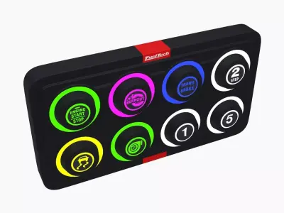 FuelTech SwitchPanel-8 Mini Low-poly 3D model