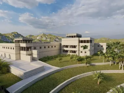 Medieval Castle Babel 3D model