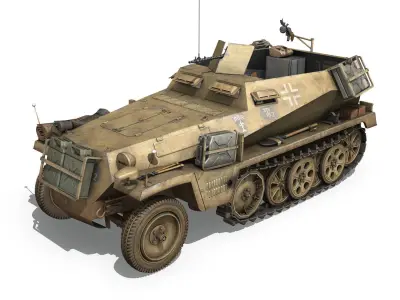 SDKFZ 250 - Halftruck  - 10PD 3D model