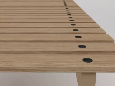 Beach table Free 3D model
