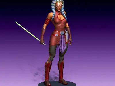 Ahsoka Tano from Star Wars for 3D printing 3D print model