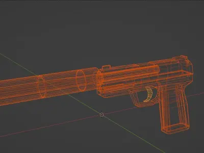 Modular USP Free low-poly 3D model