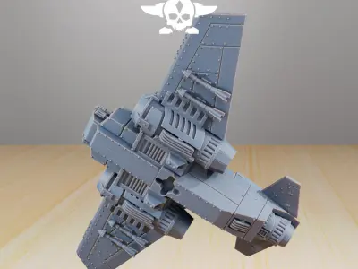 GrimGuard SF-19A Fighter Plane 3D print model