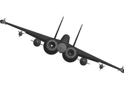 f-15 FIGHTER JET starscream 3D model