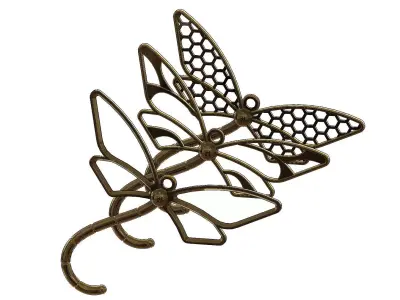 Dragonfly pendant Free 3D print model
