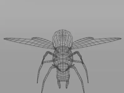 Horned Ant Low-poly 3D model