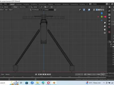 DP - 28 machine gun Low-poly 3D model