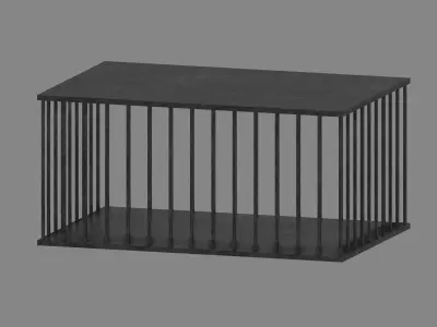Prison Cage Low-poly 3D model