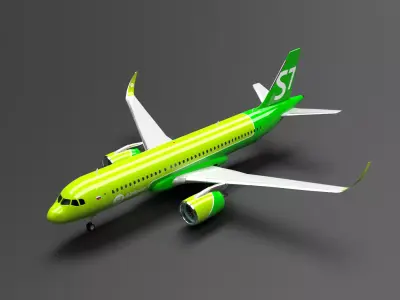 Airbus A320 NEO S7 Airlines Livery 3D model