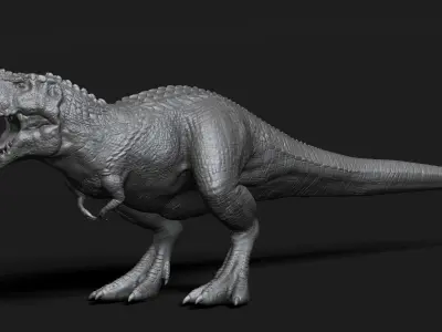V-Rex High Poly t-rex Low-poly 3D model