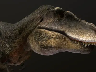 Tarbosaurus Low-poly 3D model