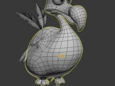 Dodo bird model Low-poly 3D model
