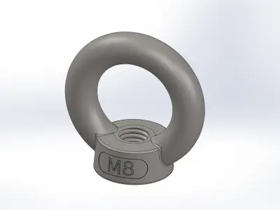 Eye nut M8 3D model