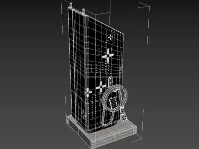 Electric Vehicle Charging Station EV GO 3 3D model
