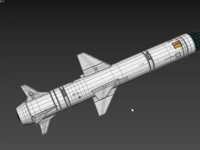 Anti-Ship Missile X-35U 3D model