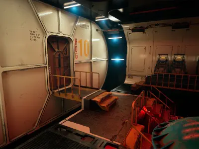 Deep Water Station Low-poly 3D model