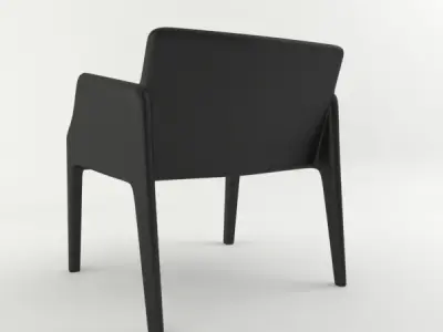 Magic hole sofa and an armchair Free 3D model