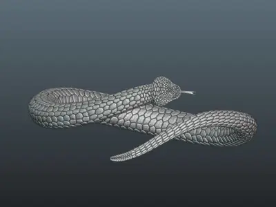 Snake Ring 3D print model