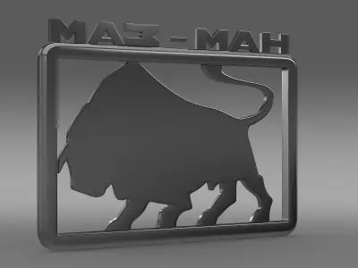 Maz man logo 3D model