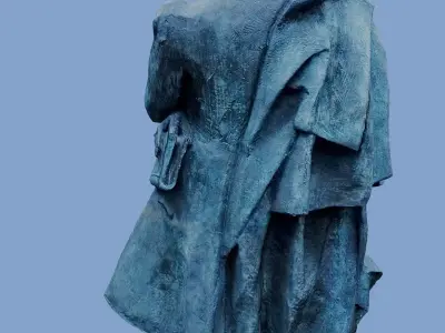 3D Monument - Juliusz Slowacki - Kyiv Ukraine - usdz gltf obj 3D model