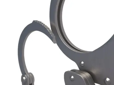 Galls Double Lock Handcuffs 3D model