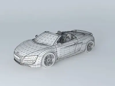 Audi R8 GT Spyder Typ 42 2012 Free 3D model