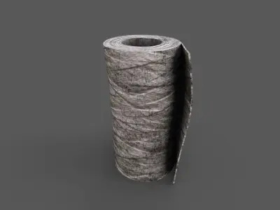 Old wound dressing Low-poly 3D model